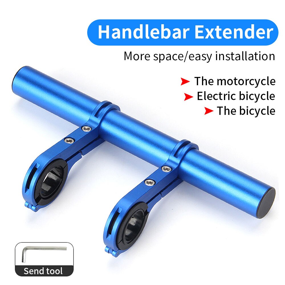 20CM Bike Handlebar Extender MTB Bicycle Bracket Bike Stem Tube Extension For Speedometer Headlight Phone Rack Light Lamp Holder