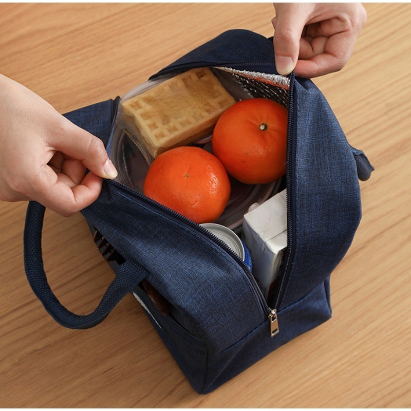 Teddybeer Letter Bento Tas, Oxford Doek Waterdicht Materiaal Geïsoleerde Lunchbox Tas, Kantoormedewerker, Studenten Lunchtas