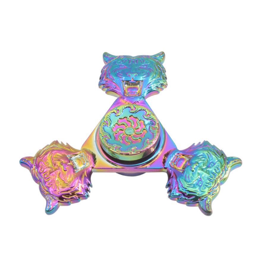 Rainbow Colorful Multicolor Star Dragon Eyes Crab Cat Footprint CKF Fidget Metal Spinner Anti Stress Christmas Birthday: Style 13