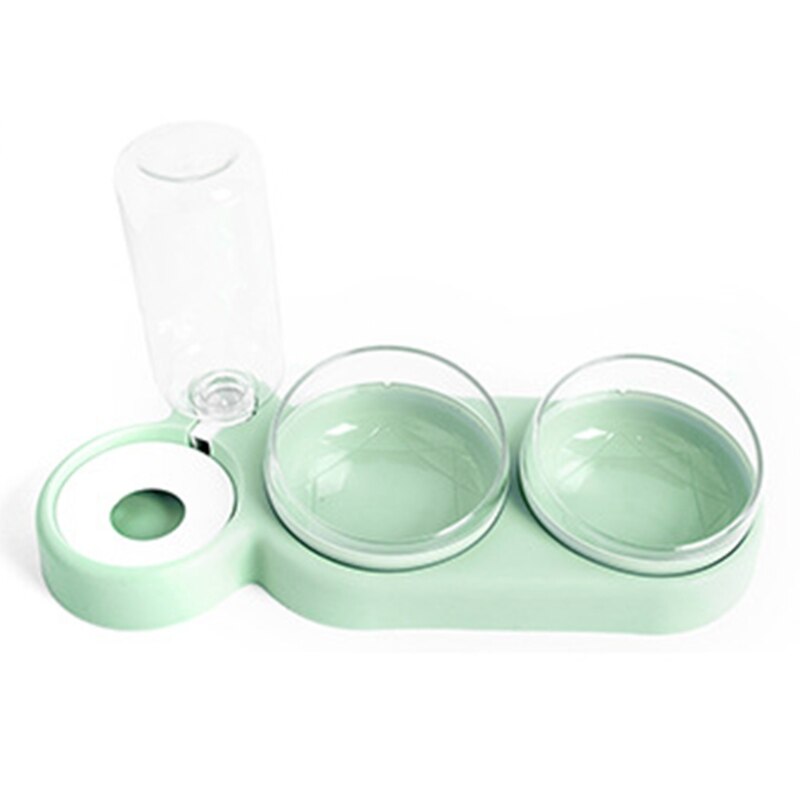 Practical Pet Dog Feeder Double Bowl Automatic Water Feeding Drinking Water R66B