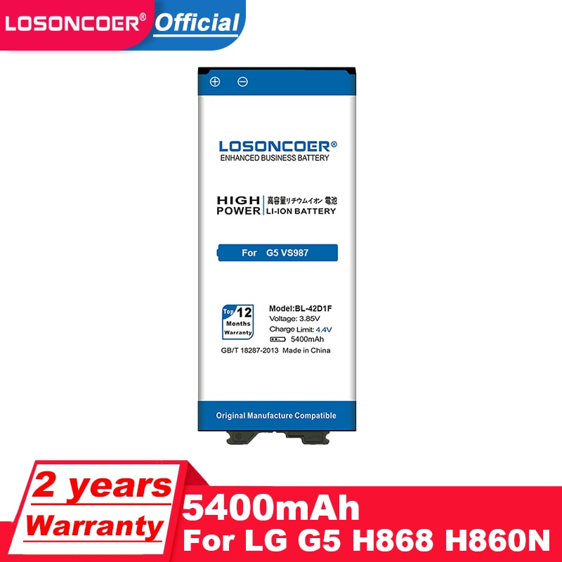6400mAh BL-42D1F BL-51YF BL-51YF BL-T32 BL-T39 Battery For Original LG G3 G4 G5 G6 G7 Battery D858 D855/H811 H810/H850 H840 H830