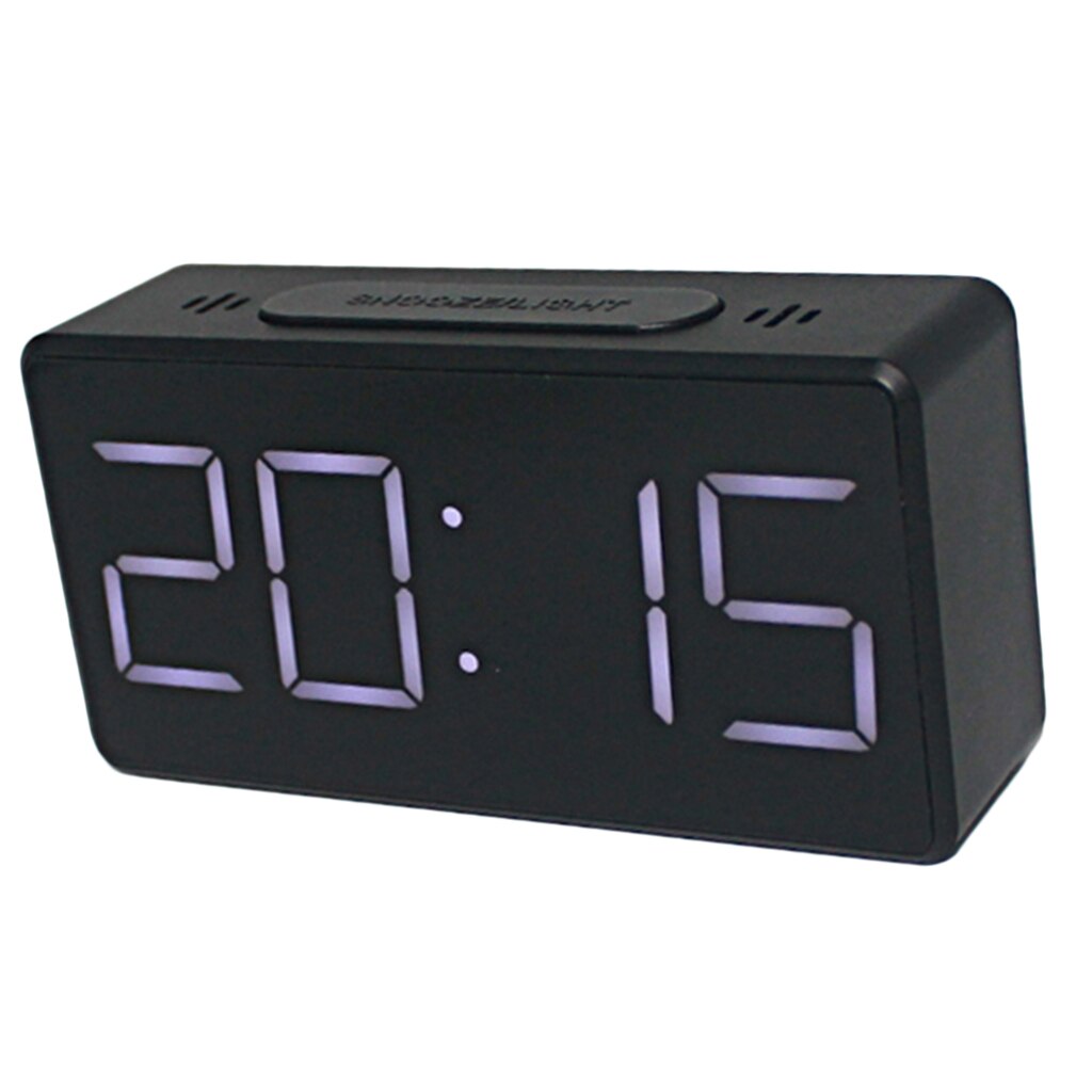 Digital Display Electric Clocks LED Alarm Clock for Kids Student Alarm Clock: Black