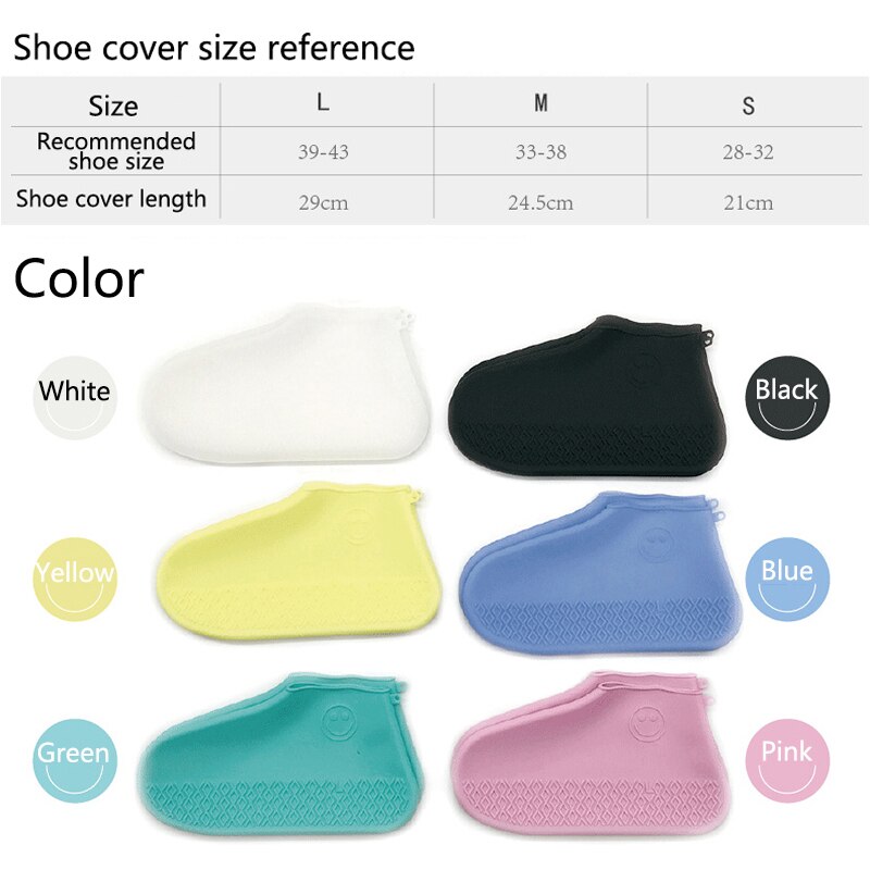Erwachsene freundlicher Wasserdichte Schuh Abdeckungen Gummi Silikon Überschuhe Schuhe Protektoren Wiederverwendbare Regendicht Skidproof Über Schuhe Stiefel Abdeckung
