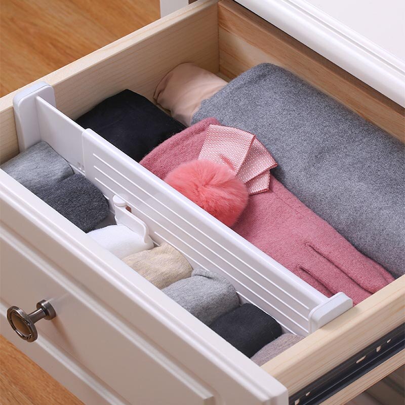 Adjustable Drawer Divider Closet Organizer Cabinet Drawer Partition Board Division Tool Wardrobe Separator Home Organizer