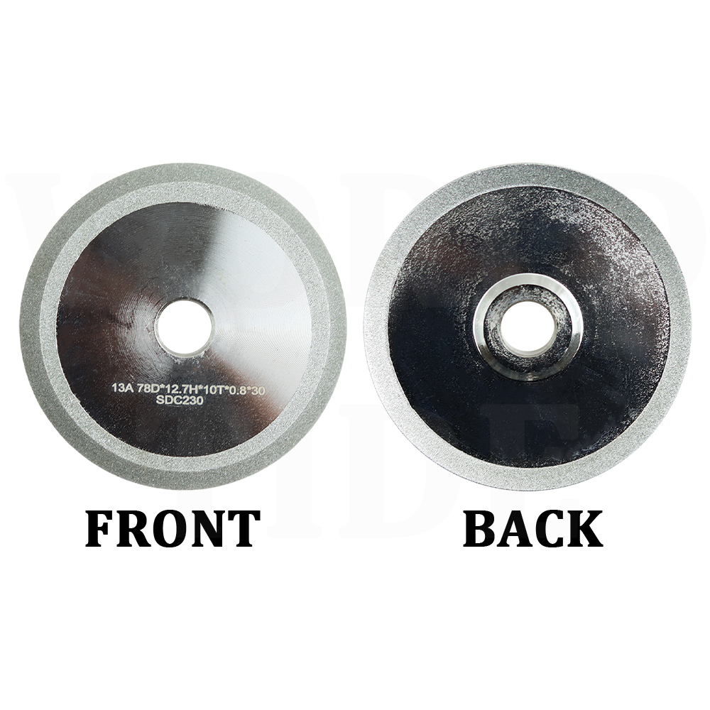 CBN SDC Diamond Grinding Wheel For 13-Type Drill Sharpening Grinding Machine Drill Bit Sharpener/Grinder 60 Angle 78*12.7*10MM