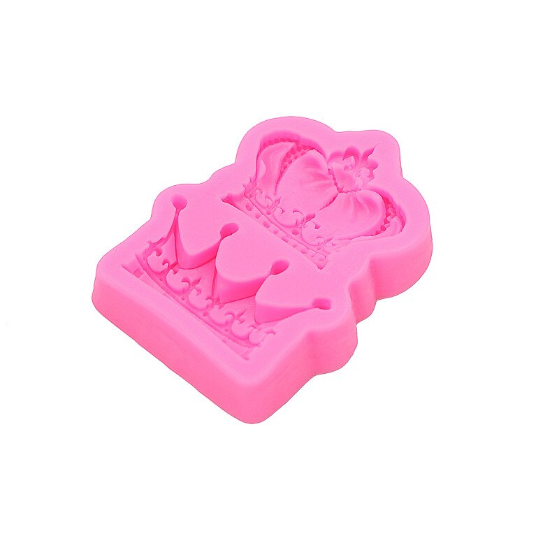 Gadgets Fondant Mallen Set Van 2 Kronen Silicone Mold Fondant Topping Suikerpasta Chocolade Decoratie Beste