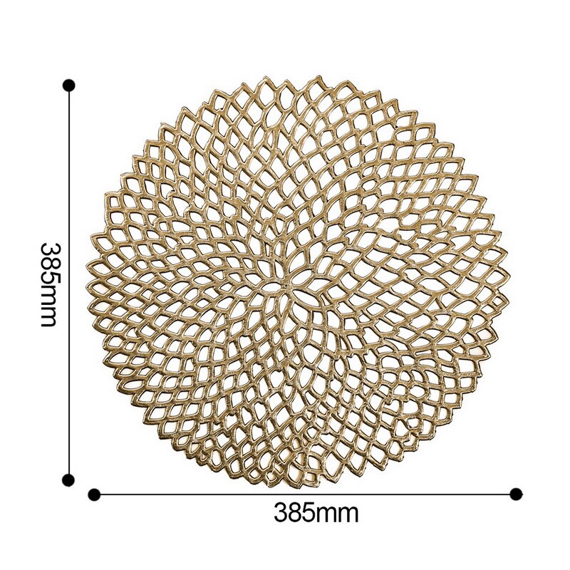 1pc pvc holle isolatie onderzetters tafelmatten voor thuis, kerst, bruiloft, hittebestendige placemat voor eettafel  #1