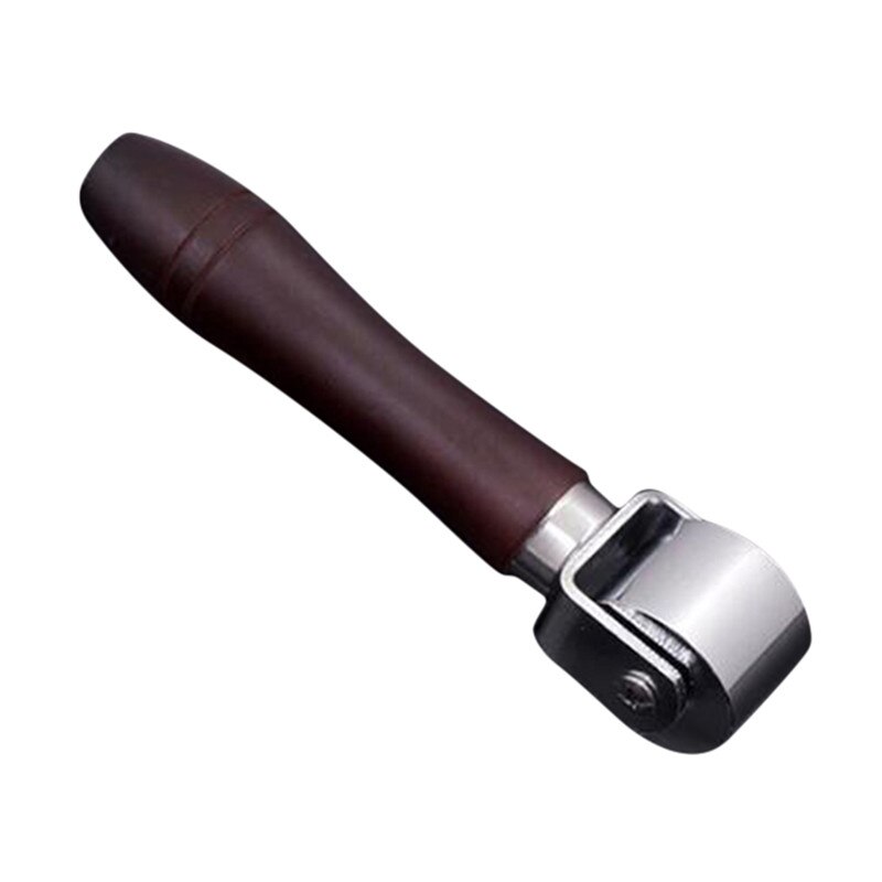 Hand Roller Staal Platte Druk Roller Diy Leer Lege Ondersteuning Apparaat Degelrol Wiellager Lederen Gereedschap: 26mm