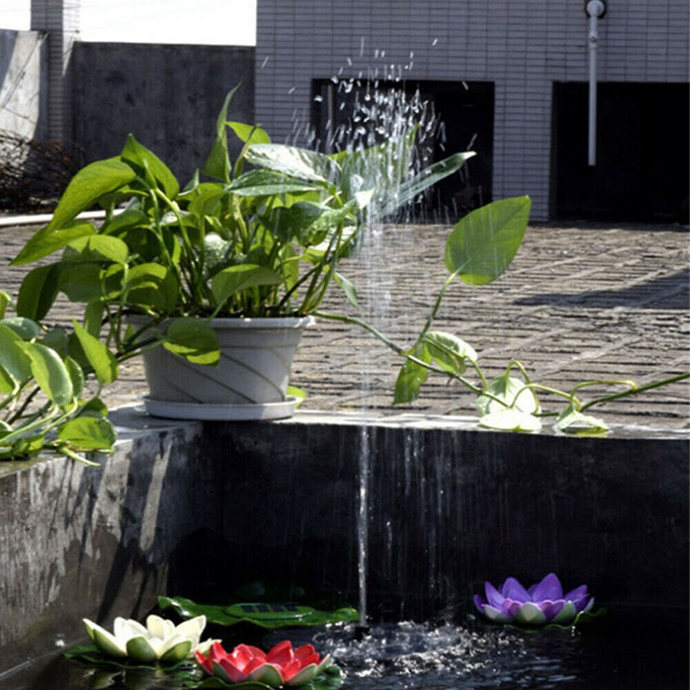 Solar-powered Floating Fountain Garden Use Cute Shape Floating Style Automatic Operation Suitable For Fish Tank Small Fish Pond