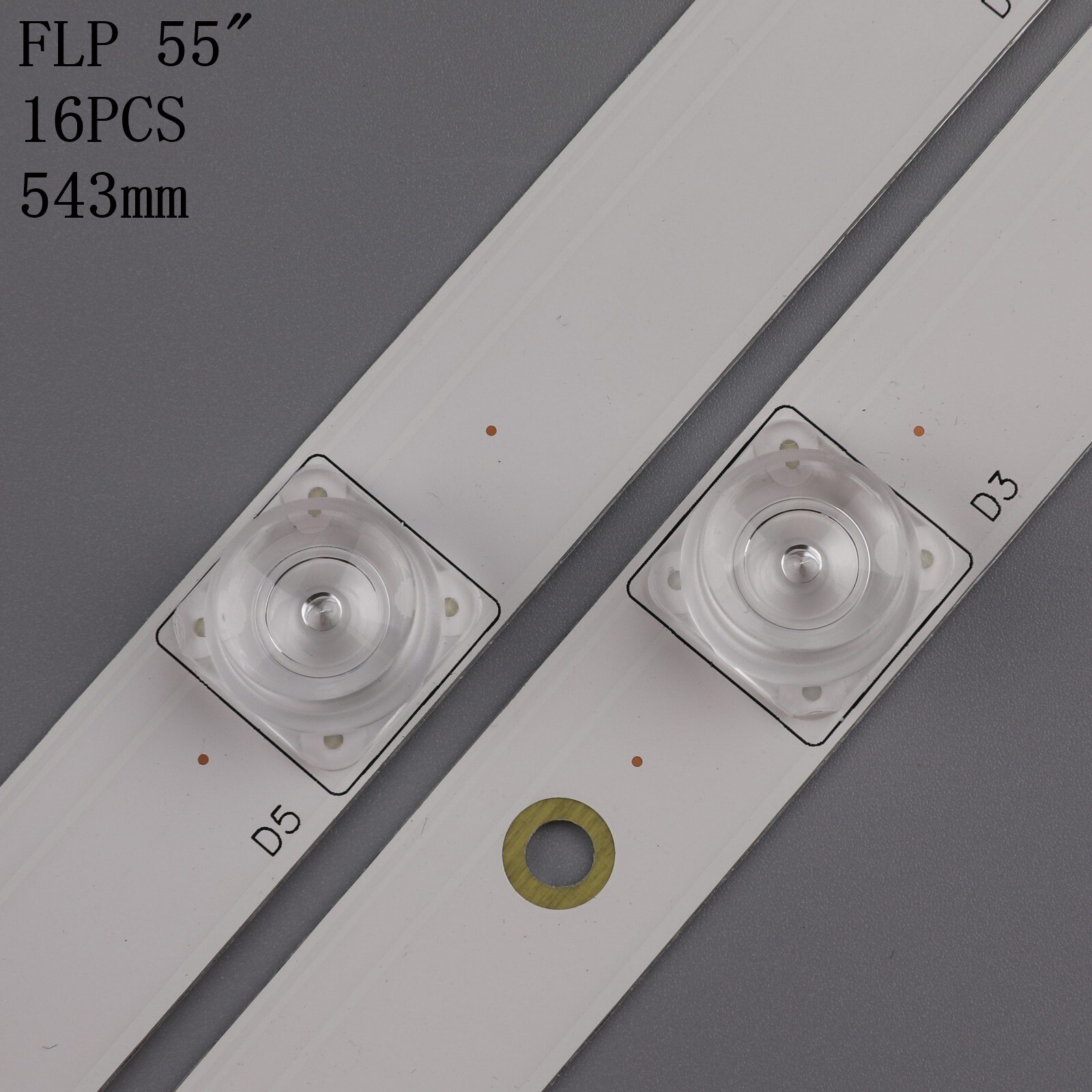 Bande de rétroéclairage LED pour Panasonic, 16 pièces, TX-55DX600E, TX-55DX650B, TX-55AX630B, TX-55AX630E, TX-55DX600B, 550TV01, 550TV02, V4