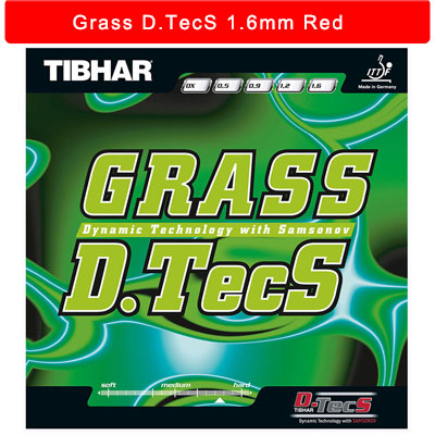 Tibhar Gras D Tecs Tafeltennis Rubber Lange Pips Tensor Ping Pong Rubber Gemaakt In Duitsland: 1pc 1.6mm RED