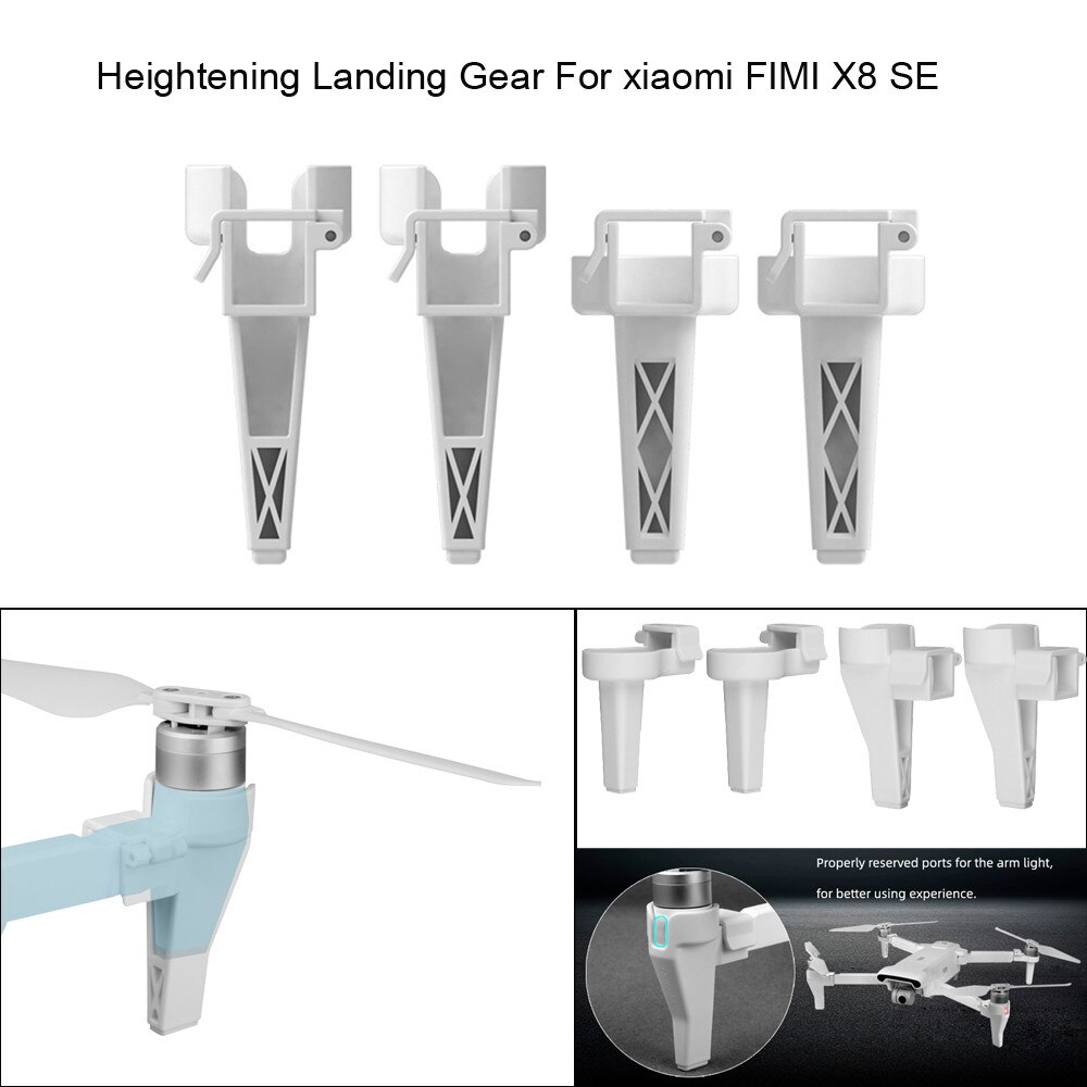Uitgebreide Heightning Landingsgestel Been Protector Extension Voor XiaoMi Fimi X8 SE Drone Quadcopter Drone Quadcopter kinderen # G20