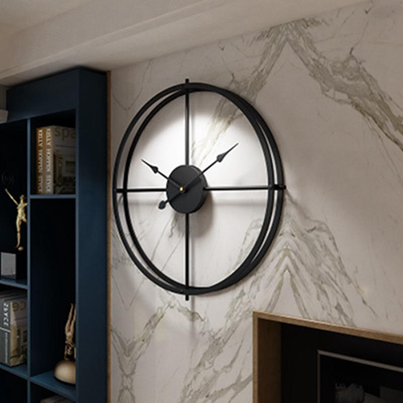 VidaXL Orologio Da Parete 3D XXL - Decorazione Murale Moderna In Argento - 3