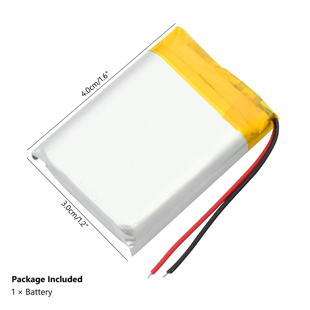 803040 3,7 V 1000mAh Lipo batería de repuesto de litio li-po batería recargable para Altavoz Bluetooth PDA