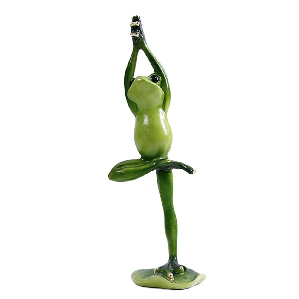 Figurines de Yoga nordique en résine grenouille | Décorations artisanales de jardin nordique, ornements de magasin d'animaux pour porche, accessoires de décoration pour la maison: B