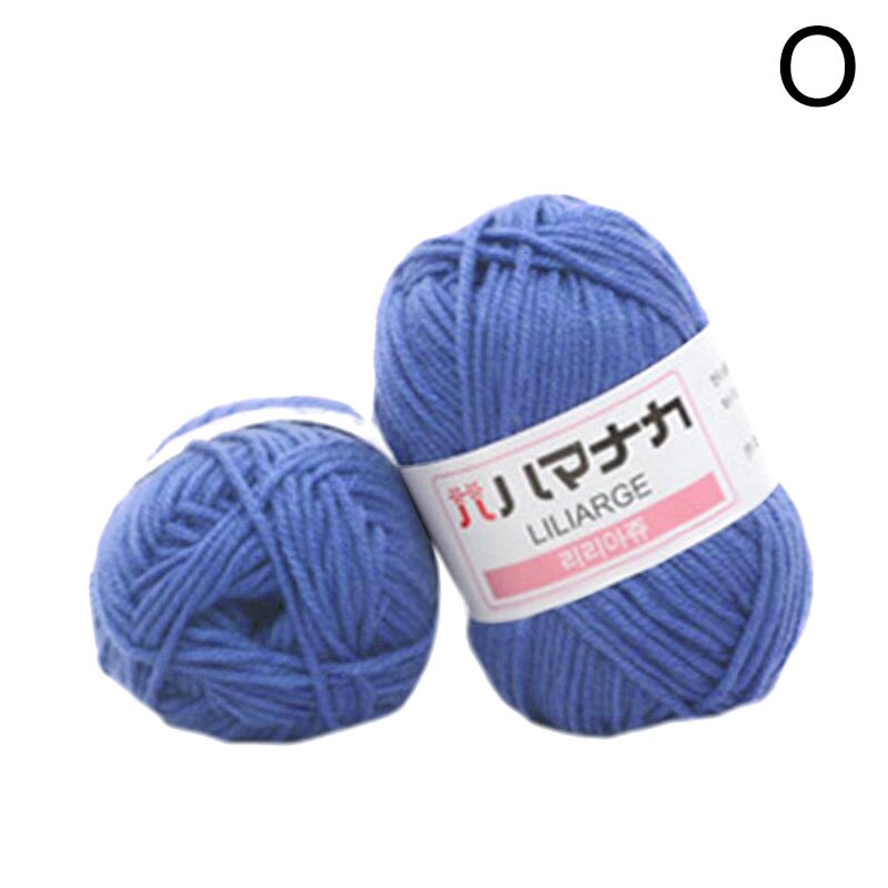25g/Ball Crochet Milk Cotton Yarn For Hand Knitting Acrylic Wool Knit Yarn Crochet Scarf Hat Yarn DIY Handmade Wool Line Threads: O