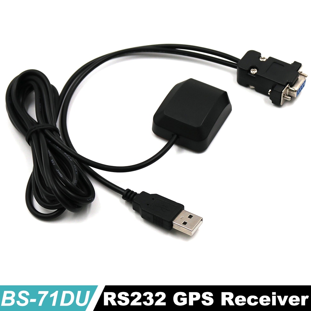 GPS Ontvanger RS232 DB9 vrouwelijke + USB male connector RS-232 niveau, IPC ALV PVT locater, BS-71DU