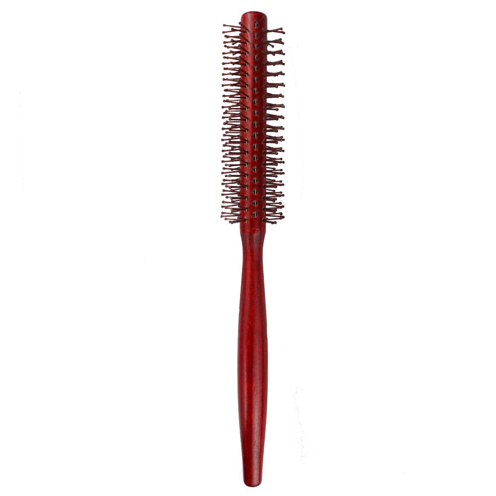 Mythus – peigne rond en bois pour cheveux bouclés, avec pointe sphérique, brosse antistatique pour coiffure naturelle, outil de coiffeur: NO.1