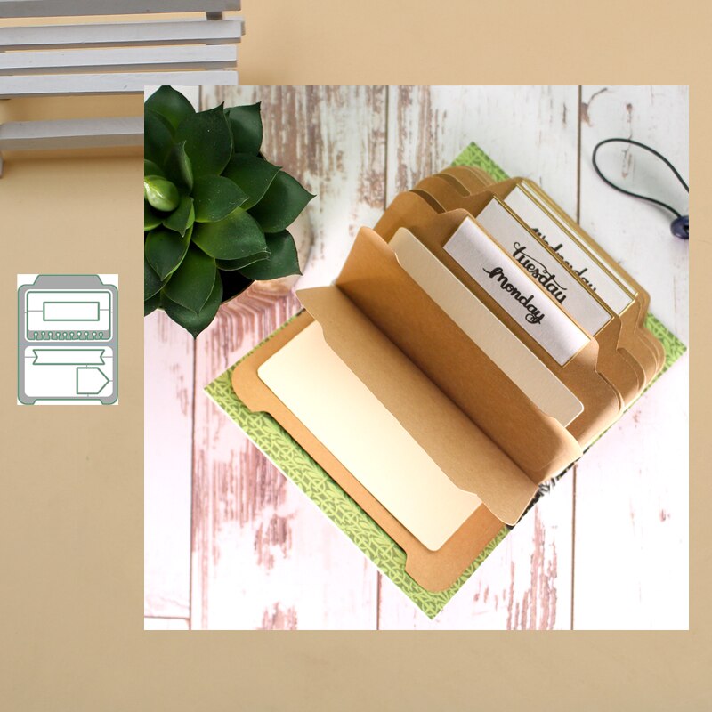 Lucky Goddess Craft Metal cutting dies Mini file folder Scrapbook paper craft knife mould blade punch stencils dies