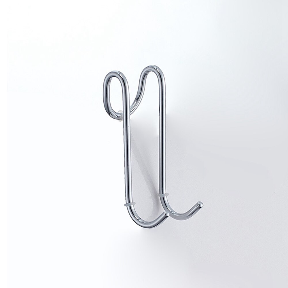 Stainless Steel Shower Hooks Glass Door Shower Hook Lightweight Bathroom Hooks Bath Shower Screen Towel Hanger Shower Door: 2