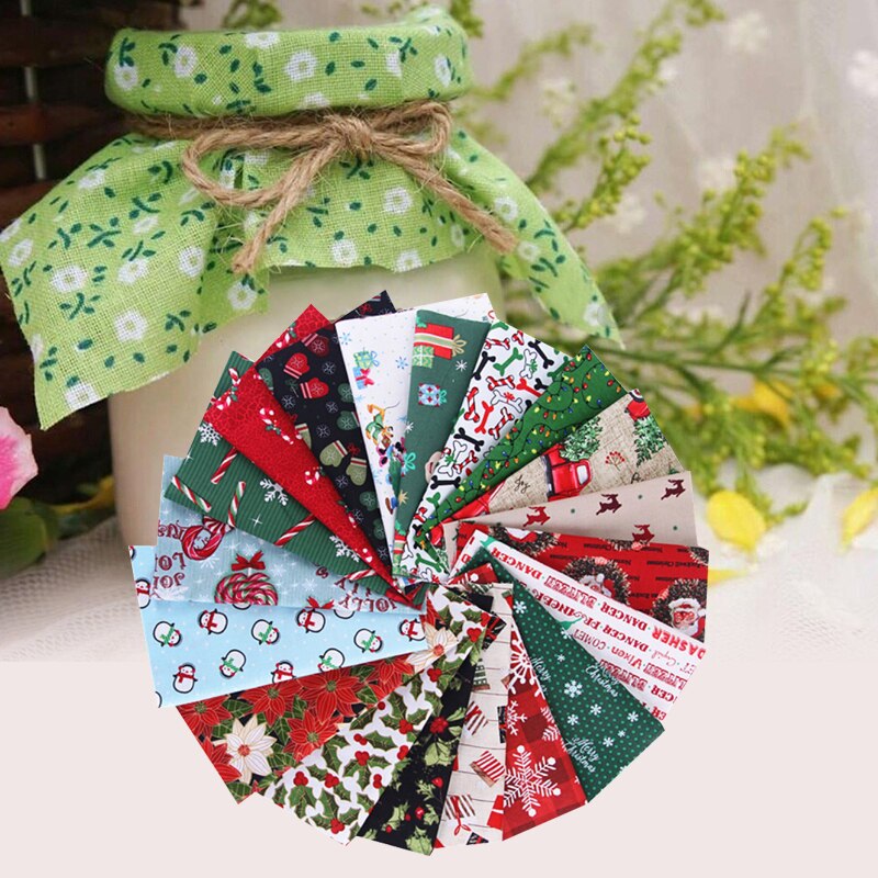 Tela Patchwork algodón de costura muñeca coser bolsa artística ropa mano artesanía Material de costura 5 uds 20X25Cm