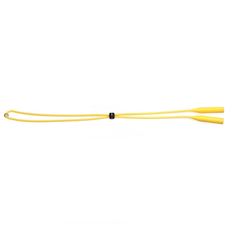 Bunte Einstellbare Silikon Brillen Band Kette Sport Anti-Unterhose Schnur Sonnenbrille Seile Band Kabel Halfter Gläser Beine Teile: A-Gelb