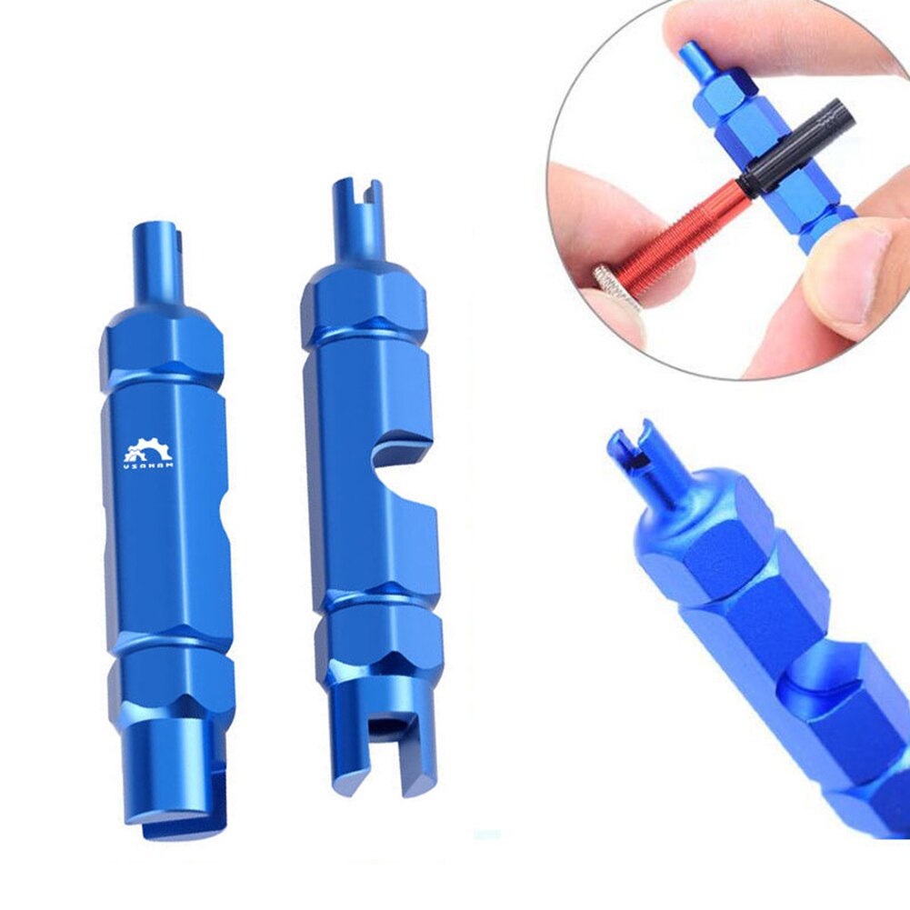 1 Pack MTB Road Bike Schrader Presta Valve Removal Wrench Multifunctional Tire Nozzle Installation Wrench Valve Core Tool