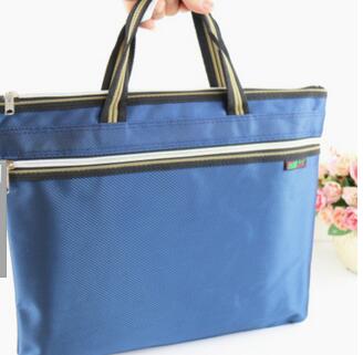 Cs -8216 oxford tyg bärbar  a4 papperspåse non-woven dubbla lager dragkedja bollpåse