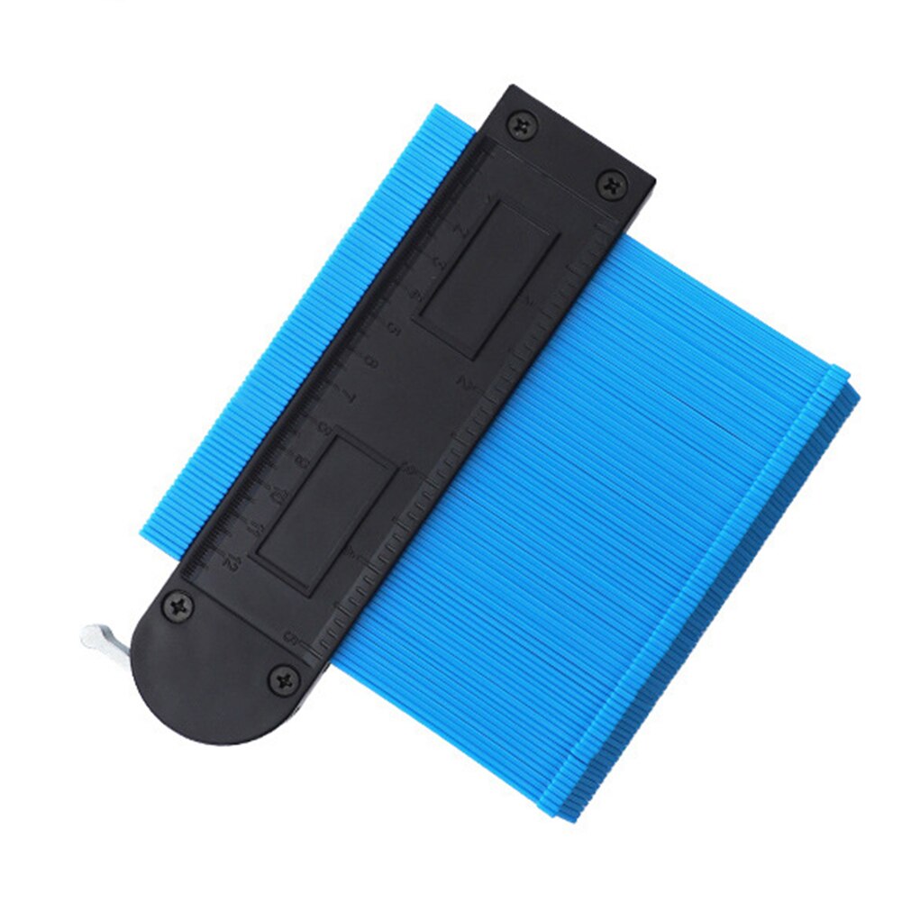 5 pouces Contour mètre profil mètre forme jauge Copyer profil Copyer plastique profil modèle copie profil mètre outil de mesure: Bleu