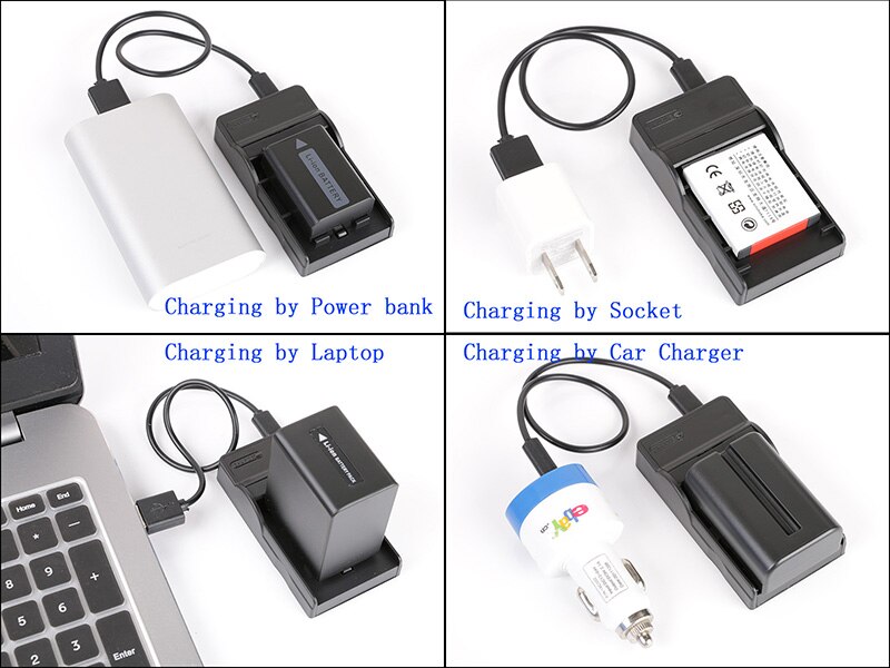 Batterilader for canon legria hf  r16 r106 r17 r18 ivis hf  r10 r11 md111 md120 md130 md140 md150 md160 md215 md225 hv20 hv30