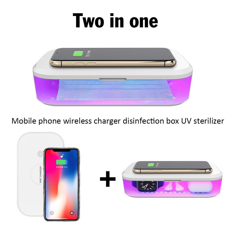 In Voorraad! Uv Sanitizer Draagbare Uv Licht Mobiele Telefoon Sterilisator Clearner Doos Voor Smartphones Hoge