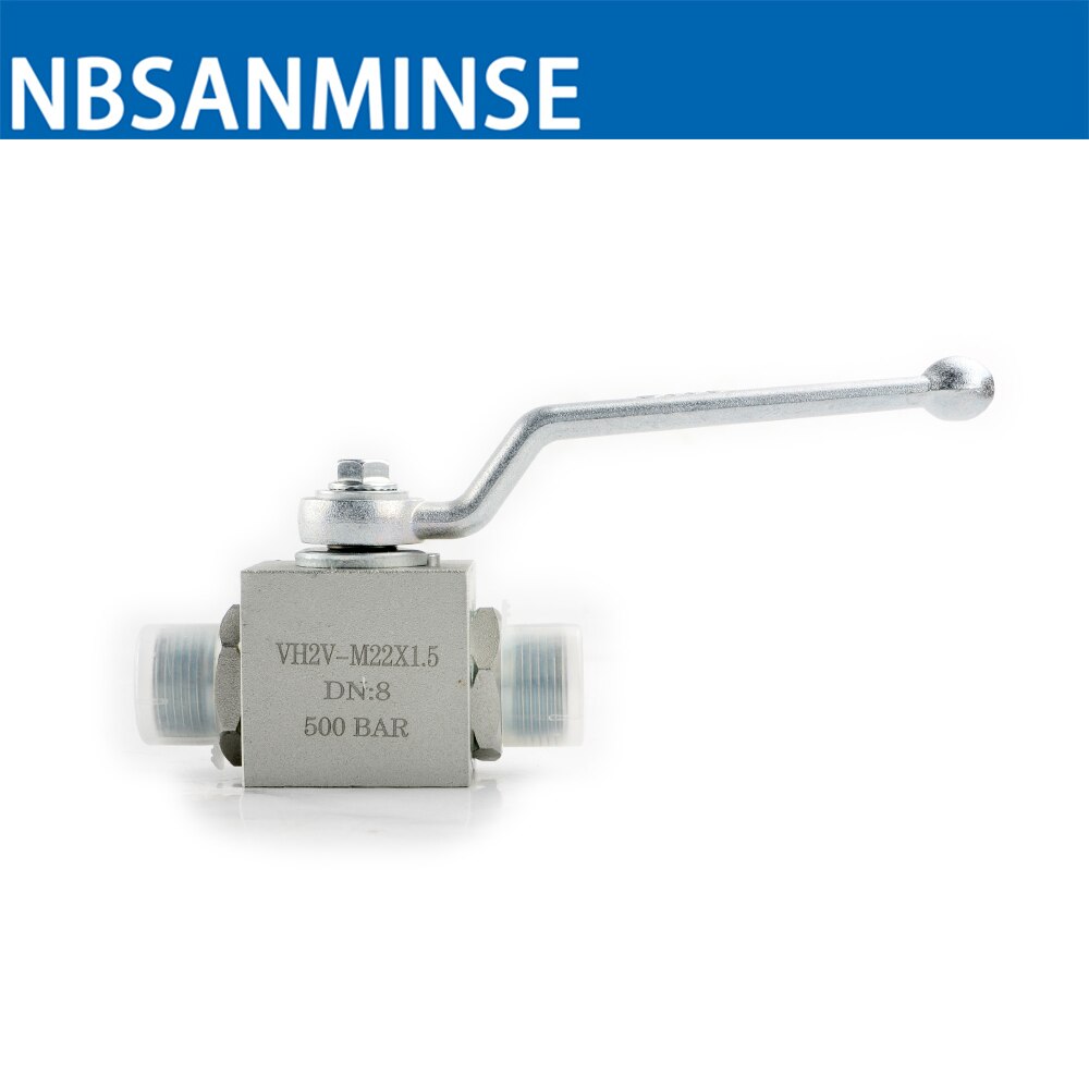 Hydraulic ball valve high pressure Russia standard thread Industry Manual 2 way Valve carbon steel NBSANMINSE