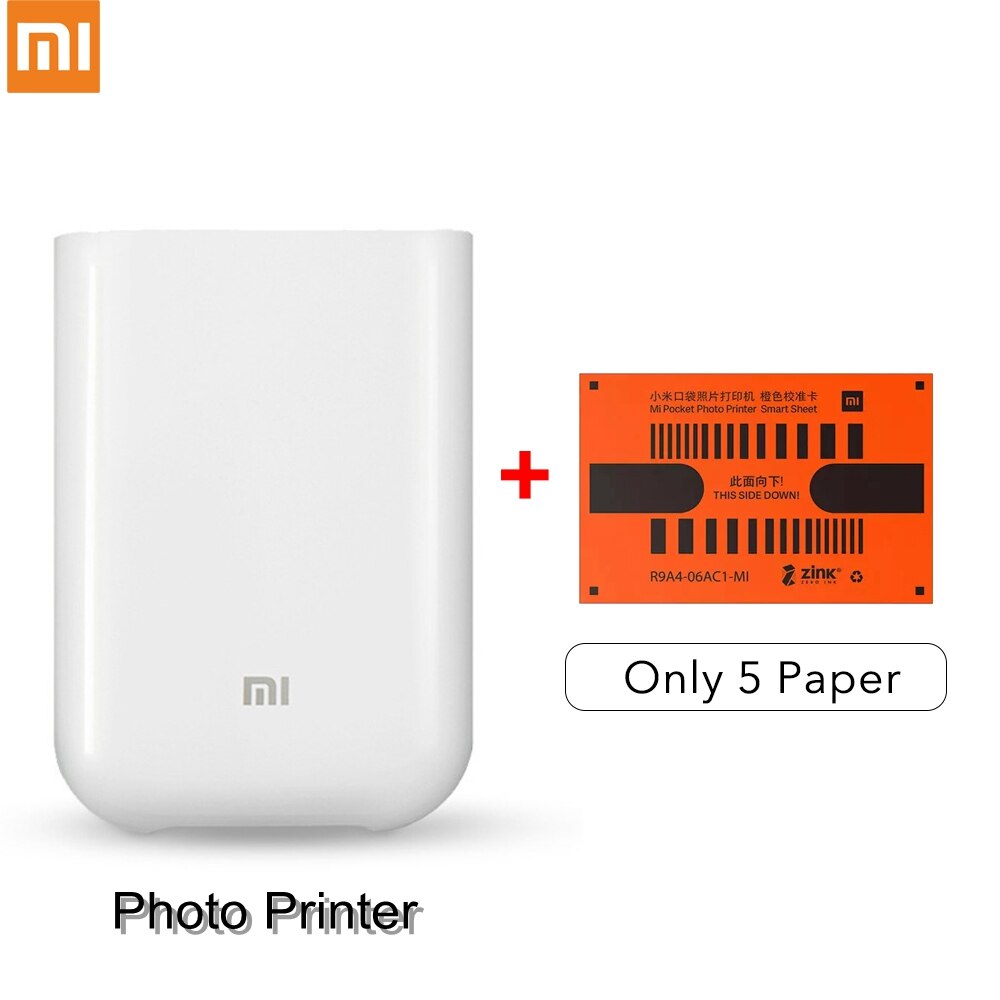 Xiaomi Pocket Photo Printer 300dpi Portable Mini AR Picture Printer With DIY Share 500mAh Picture Printer Zink Paper Printer