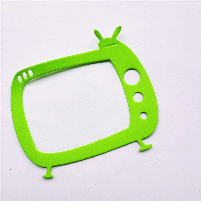 Metalen Tv Set Papier Stansen Sterft Voor Scrapbooking/Diy Kerst Bruiloft Halloween Pasen Kaart