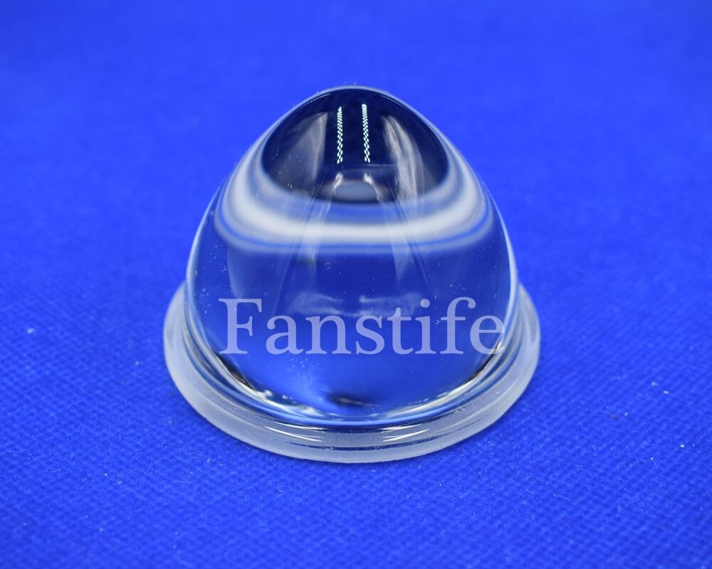 Ângulo de iluminação de 30 graus 78mm lente de vidro óptico led 51mm altura estrada lâmpada spotlight cob lentes de vidro