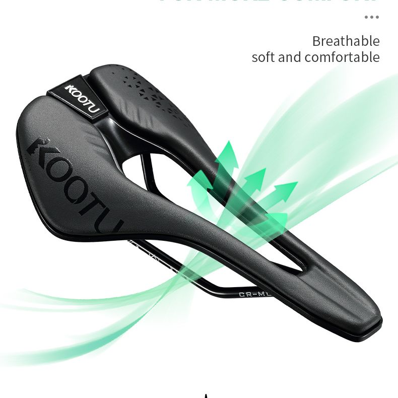 KOOTU Selle De Vélo Confortable – Creuse, Respirante, Mousse Haute Densité Pour Route Et VTT