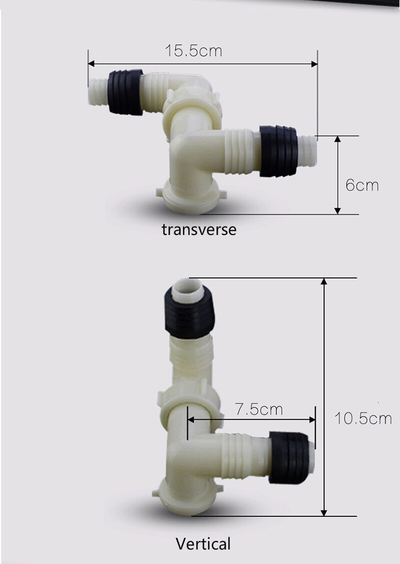 1pc avloppsrör för tvättmaskin dräneringssystem tank avloppsslanganslutning golvbrunn plast