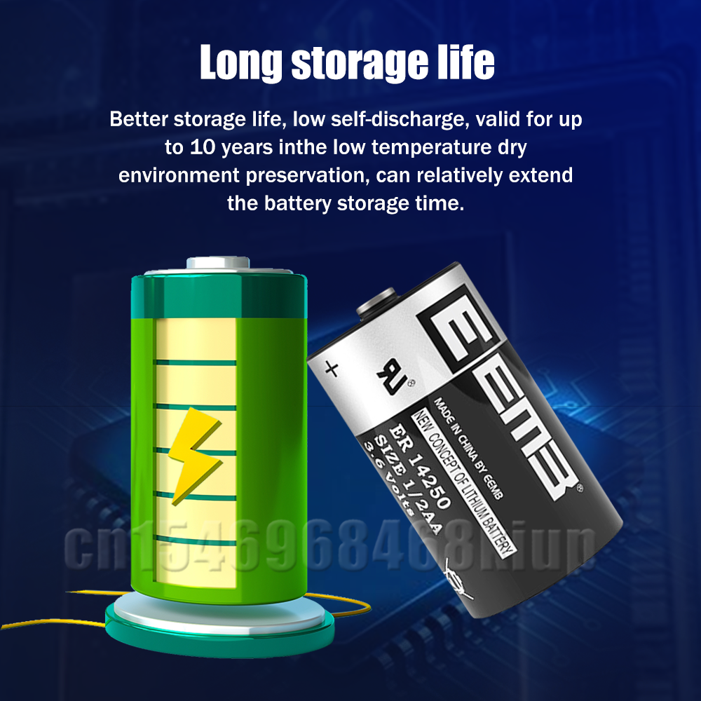 Batteries Lithium-ion 3.6V ER14250 ER 14250 CR14250SL, 20 pièces, pour machines CNC, compteur de gaz, réveil, batterie de remplacement