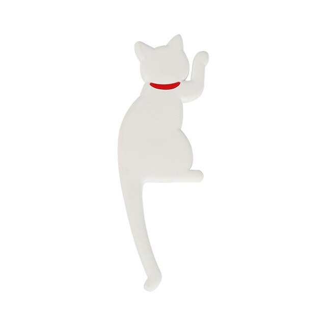 1pcs Wall Hook Animals Key Holder Hanger Holder Wall Hook Kitchen Organizer Bathroom Accessories Shaped: Cat1