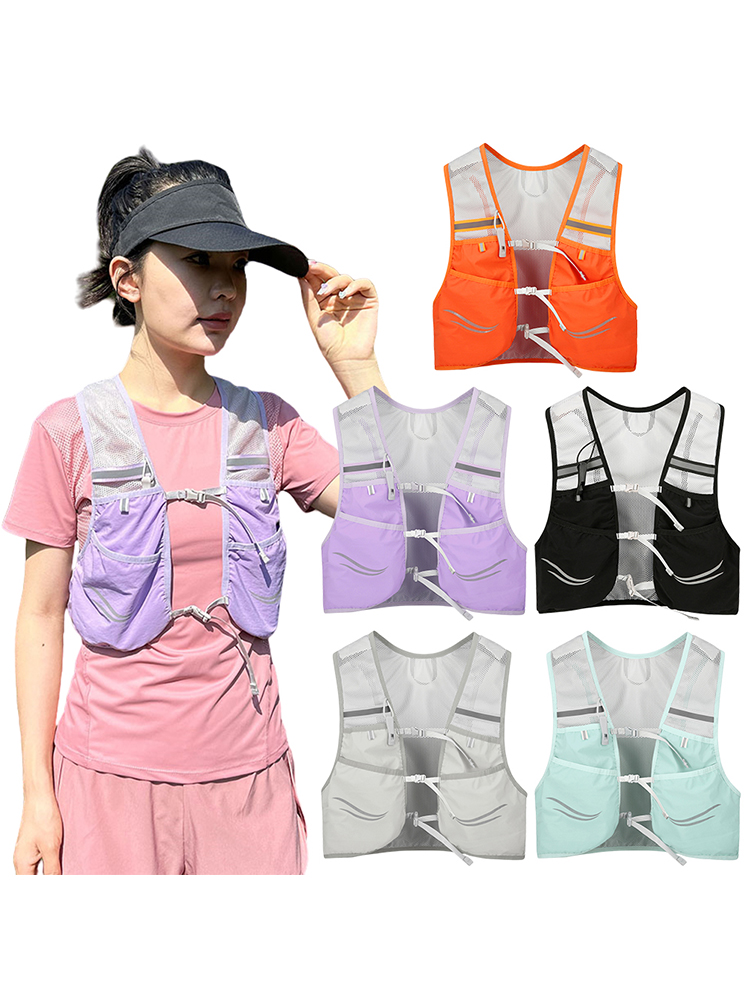 Trink-Joggingweste, ultraleicht, atmungsaktiv, für Laufen, Rennen, Trinkweste, Damen und Herren, funktionale Packung für Fahrrad, Marathon-, Wandern