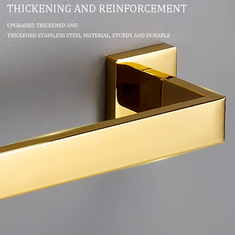 Gepolijste Gouden Badkamer Hardware Set Accessoires Haak Handdoek Bar Toiletpapier Houder Handdoek Ring Badhanddoek Houder Badkamer Set