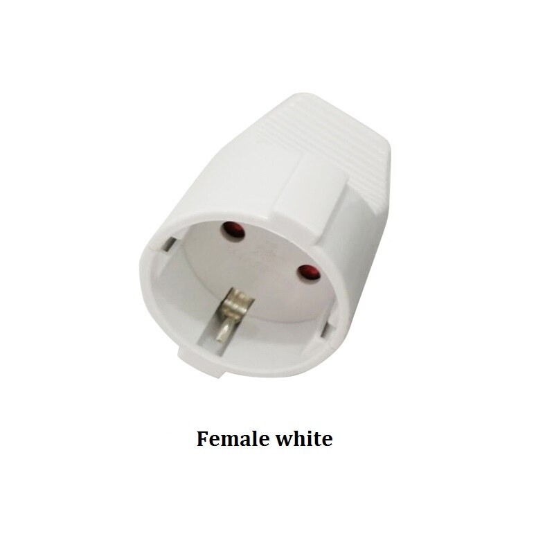 16A 250V ue allemagne prise universelle adaptateur secteur prise mâle femelle prise électrique voyage maison amovible prise d'alimentation: Female white