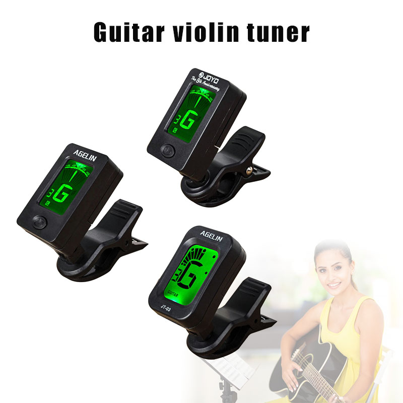 Mini Digital Clip Tuner Rotatable Sensitive Accessories for Guitar Bass Violin Ukulele YS-BUY