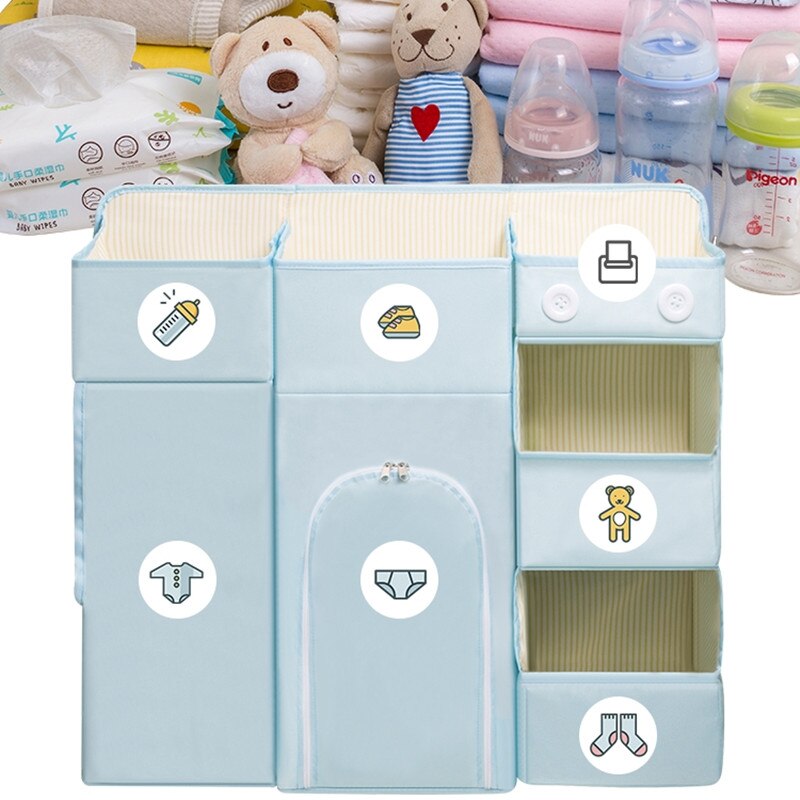Portable bébé berceau organisateur lit suspendu sac pour bébé essentiels couche-culotte biberon stockage berceau pliable sac ensemble de literie