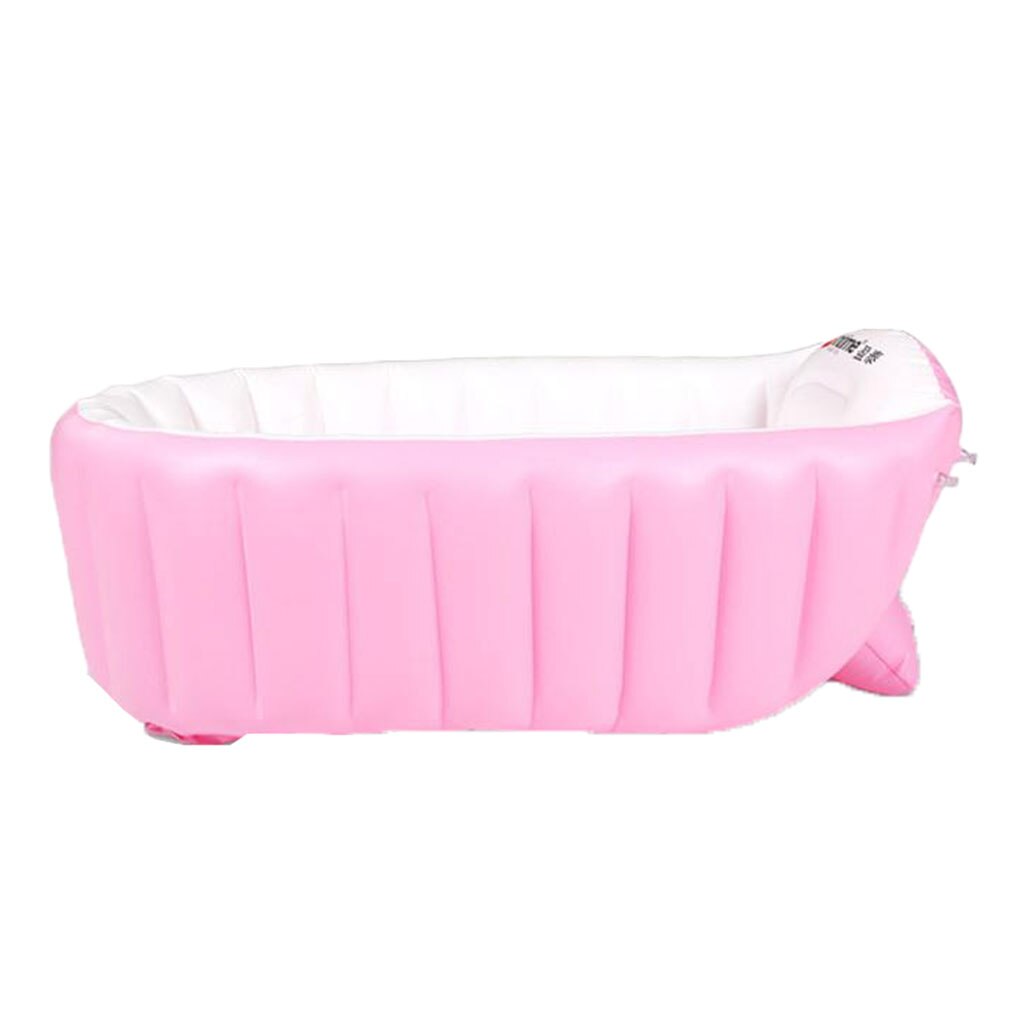 Aufblasbare Baby Badewanne, freundlicher Kleinkind Kleinkind Kleinkind Neugeborenen Aufblasbare Faltbare Dusche Schwimmbad-98x64x28cm