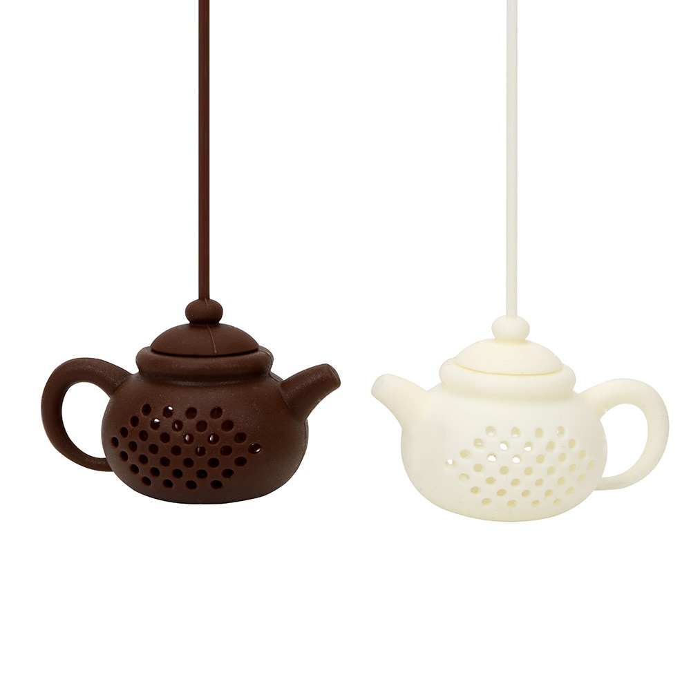 NICEYARD Silicone Tea Bags Tea Strainer Herbal Filter Diffuser Teapot Shape Tea Infuser Empty Tea Accessories Teaware