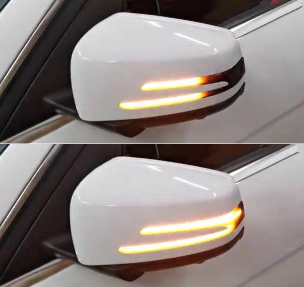 Dynamische Blinker Anzeige Geeignet für Mercedes Benz EINE Klasse W176 A45 B Klasse W246 W242 S Klasse W221 S63 AMG Auto Zubehör