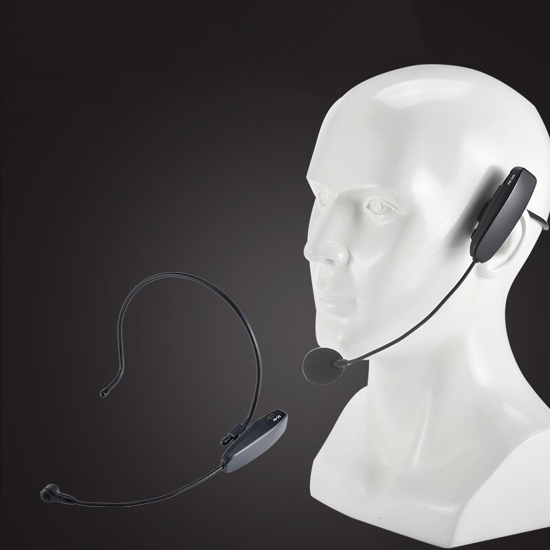 UHF Wireless Microphone Headset 2 in 1 Handheld Head-Wear Mic 30M Range Voice Amplifier for Speech Teaching