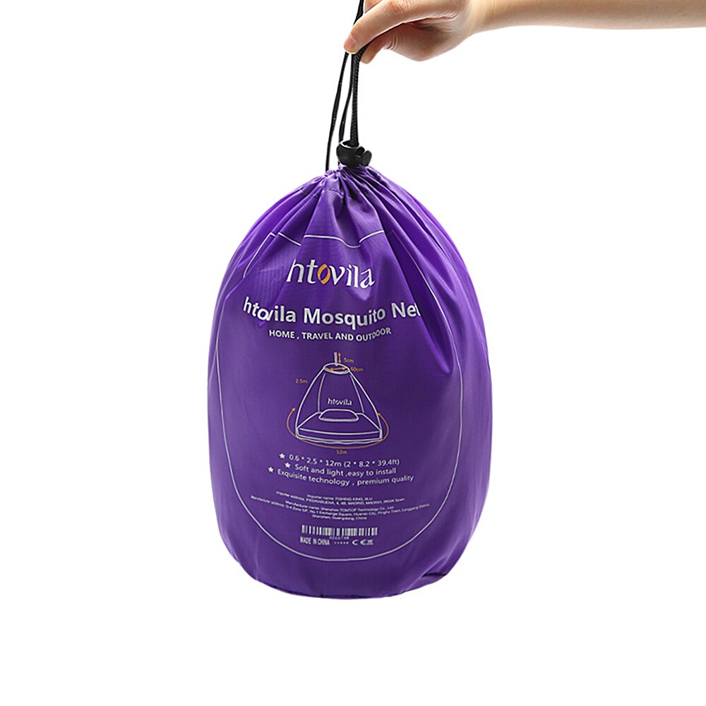 Universal Anti Mosquito Mesh Net Dome Hanging Bed Canopy Netting for Single to King Size Beds Hammocks Cribs with Storage Bag