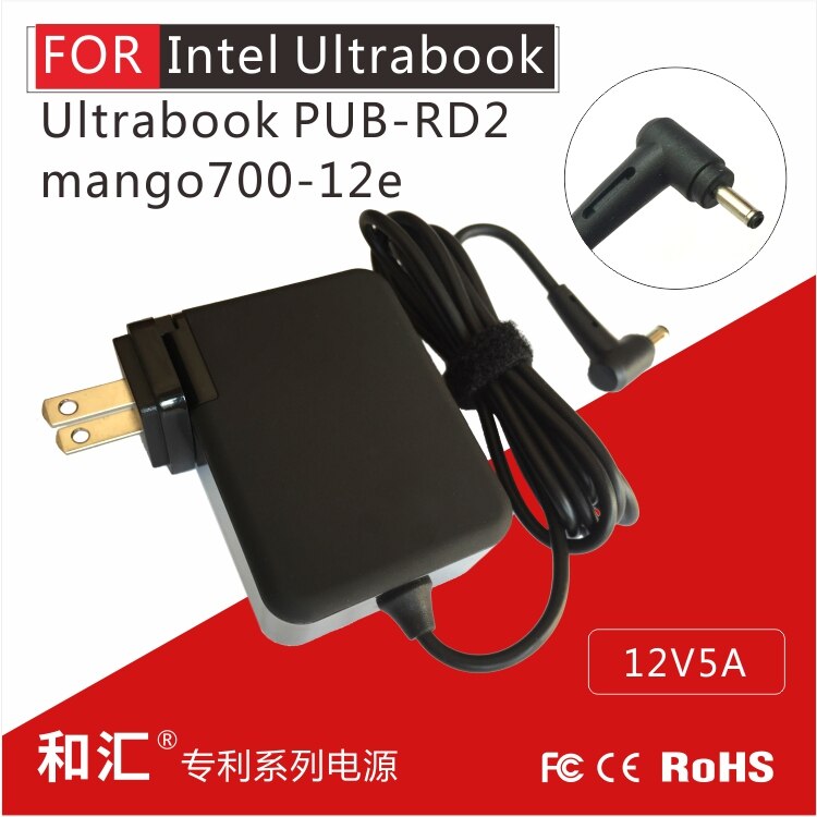60W 12V AC Netzteil - Universal Laptop Ladegerät - EU/UK/US Stecker Optionen